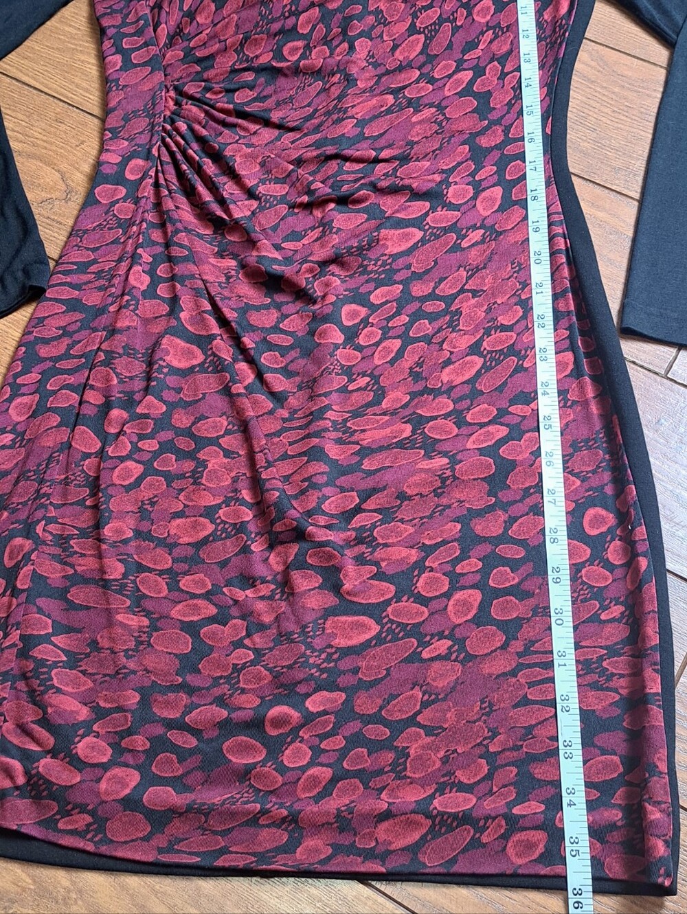 DVF Diane von Furstenberg Kirby Silk Blend Ruched Sheath Dress Sz 8 - Picture 7 of 12